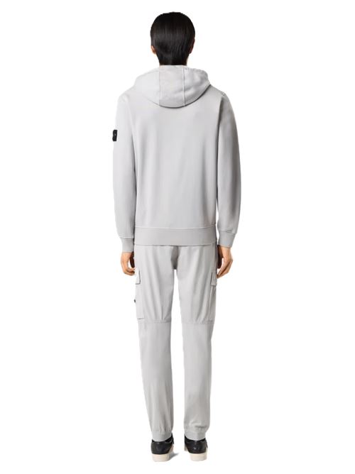 Stone Island Felpa con zip e cappuccio con coulisse Stone Island | K1S156100042S0051V0061 PEARL GREY